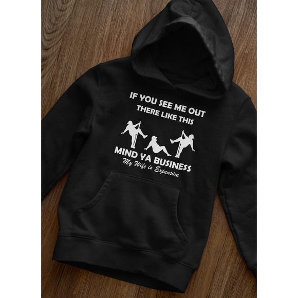 Man Stripper Funny Mens Sweatshirt Hoodie My Wifes Expensive - Picture 2 of 3